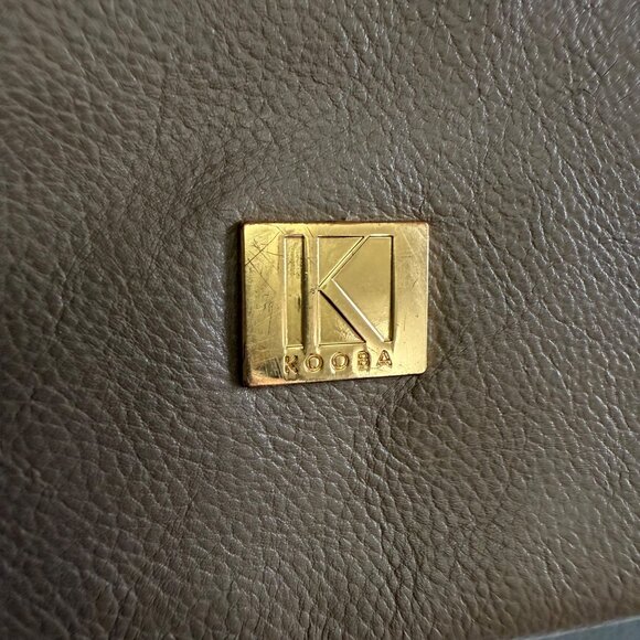 Kooba Leather Tote Bag With Dual Handles & Gold Hardware - Picture 3 of 11